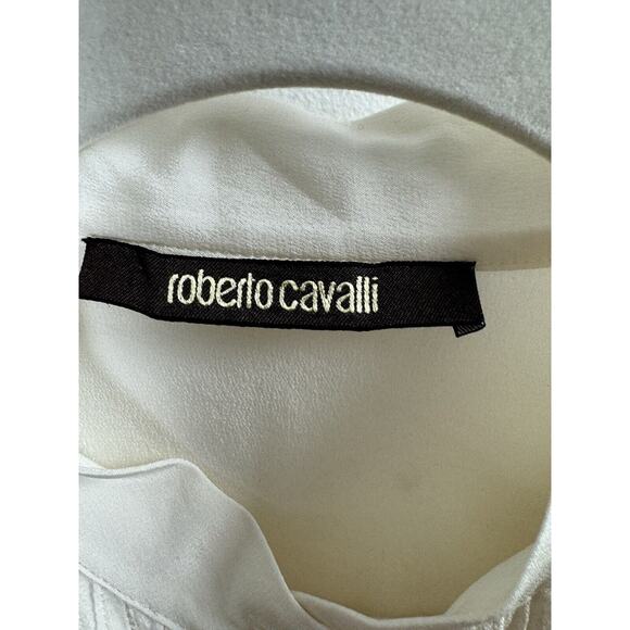 Roberto Cavalli Italian Silk Luxury Designer Maximalist Ruffle 2013 Resort Dress - Picture 9 of 11